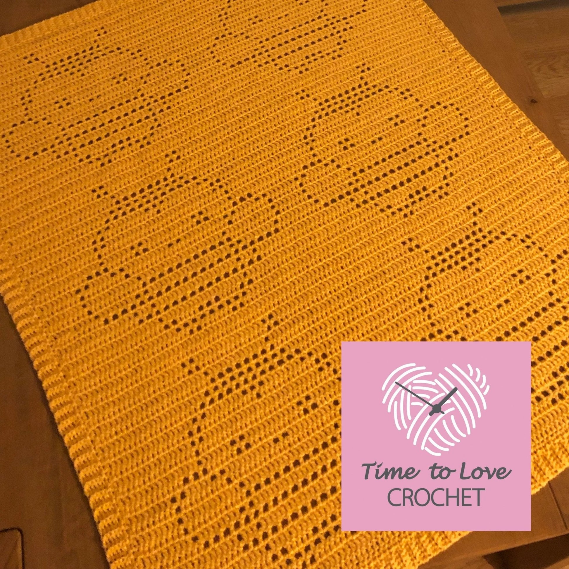 Bee Blanket Crochet Pattern - Time to Love Crochet