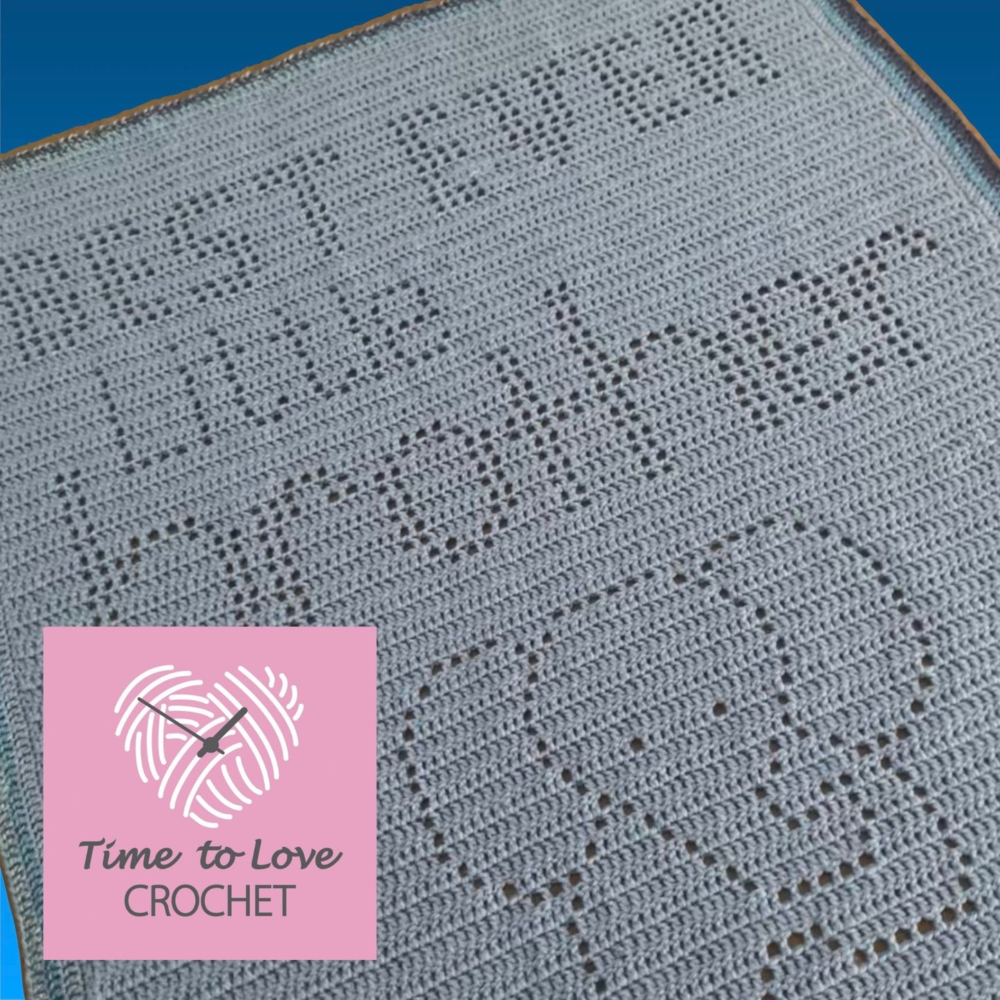 Best Ever Little Brother Blanket Crochet Pattern - Time to Love Crochet