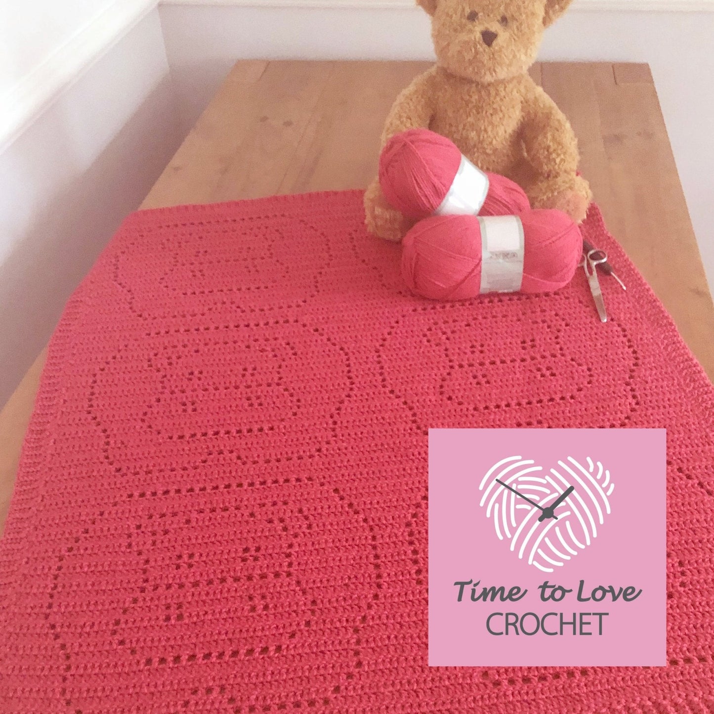 Hippo Blanket Crochet Pattern - Time to Love Crochet
