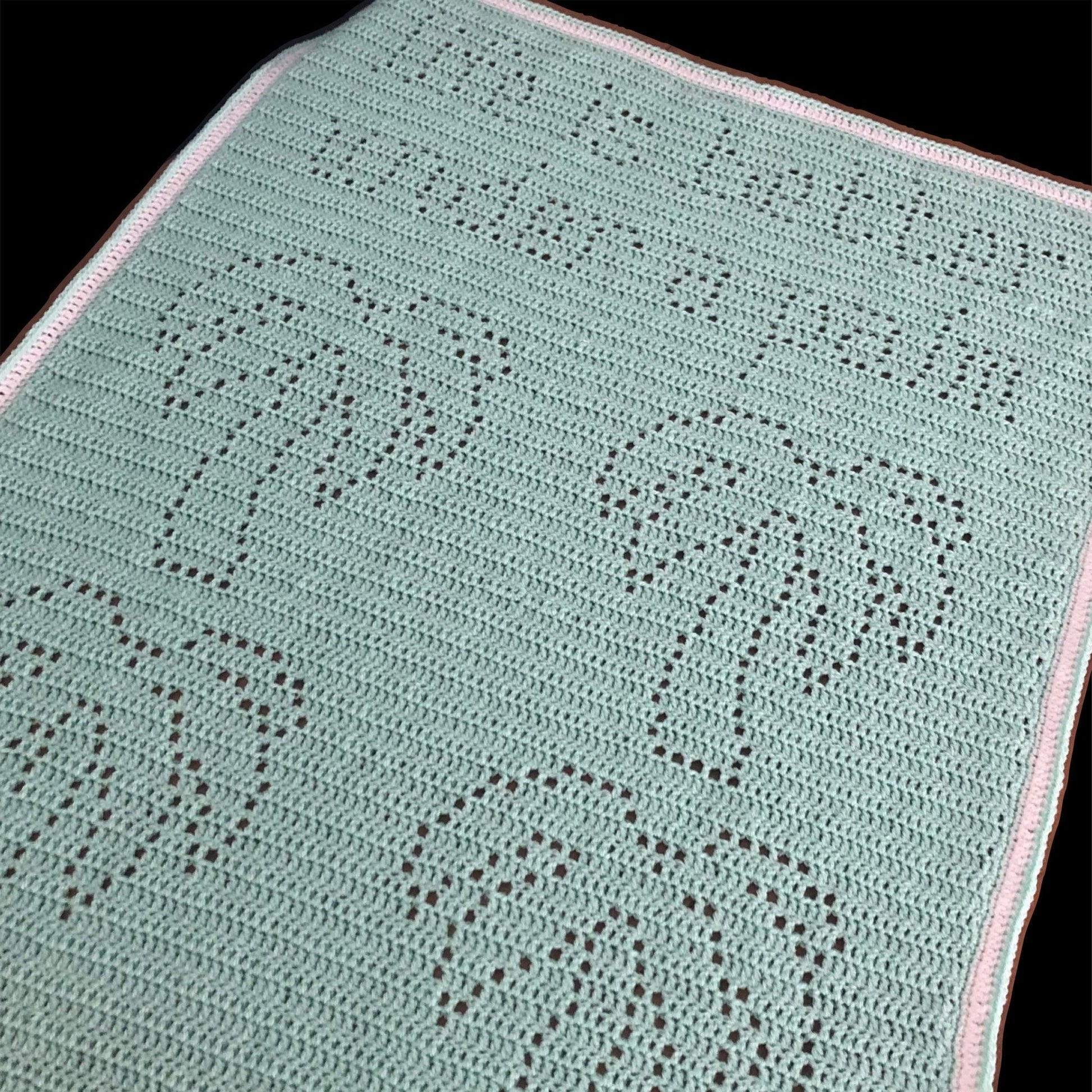 Palm Tree Blanket Crochet Pattern - Time to Love Crochet