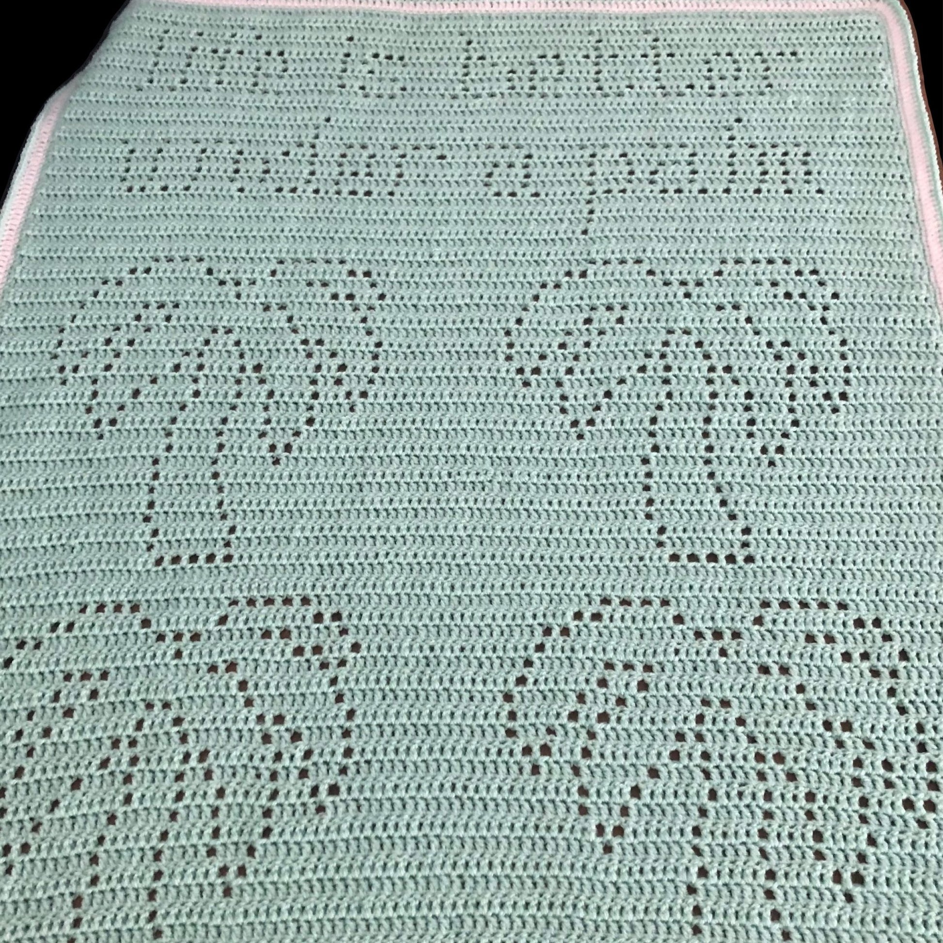 Palm Tree Blanket Crochet Pattern - Time to Love Crochet