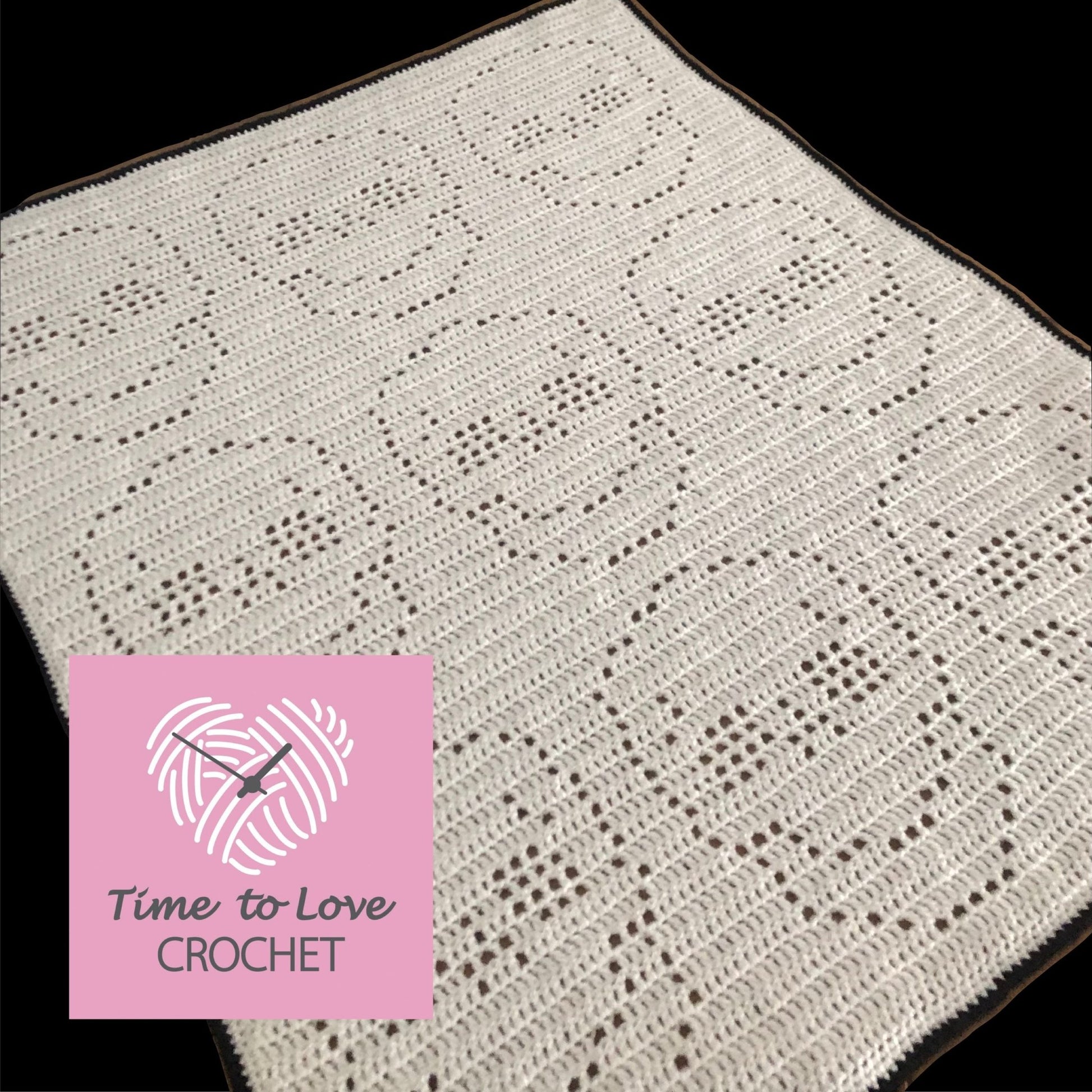 Skull Blanket Crochet Pattern - Time to Love Crochet