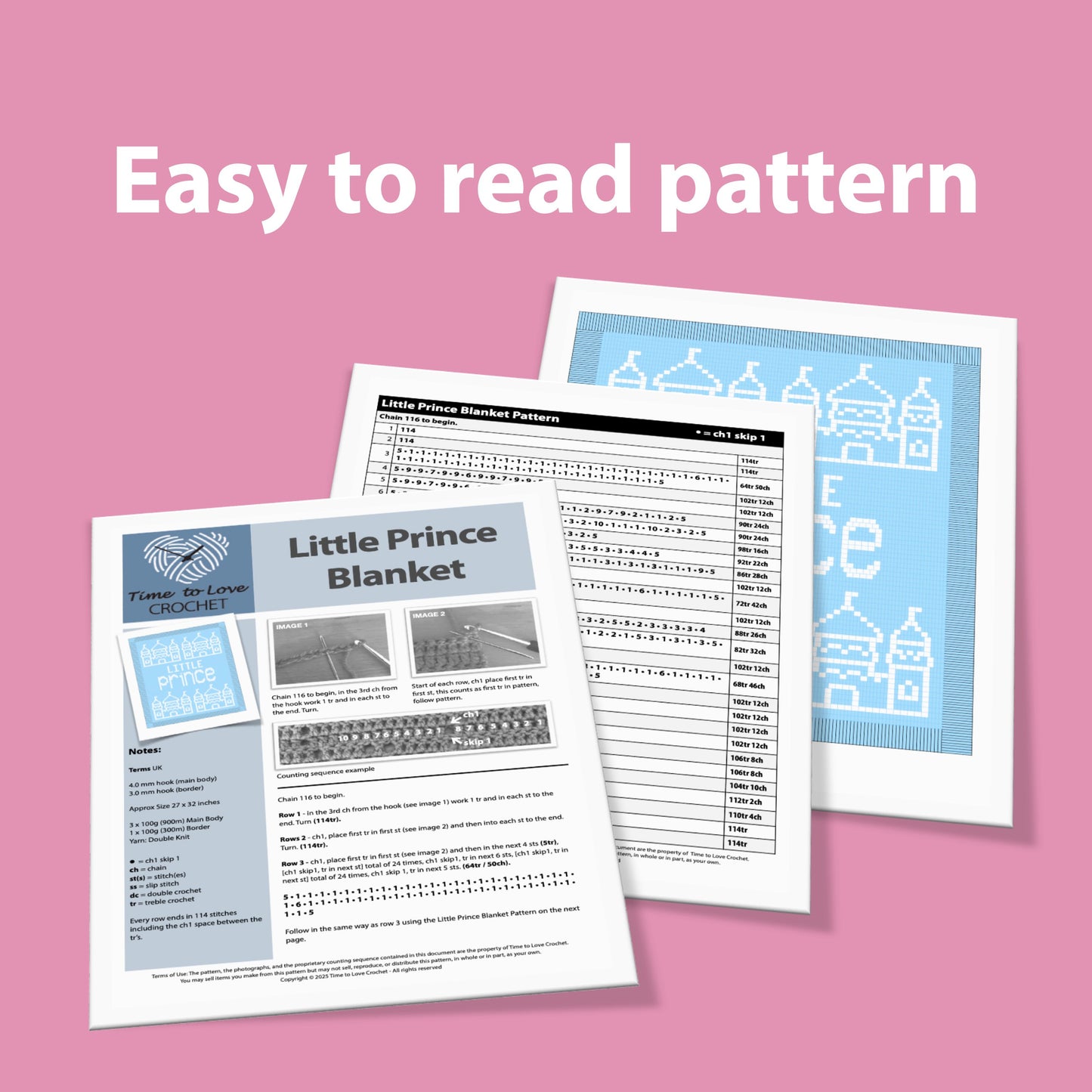 Little Prince Blanket Crochet Pattern