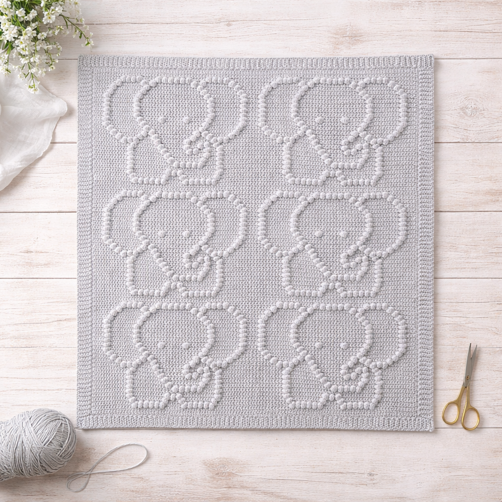 Elephant Bobble Crochet Blanket Pattern
