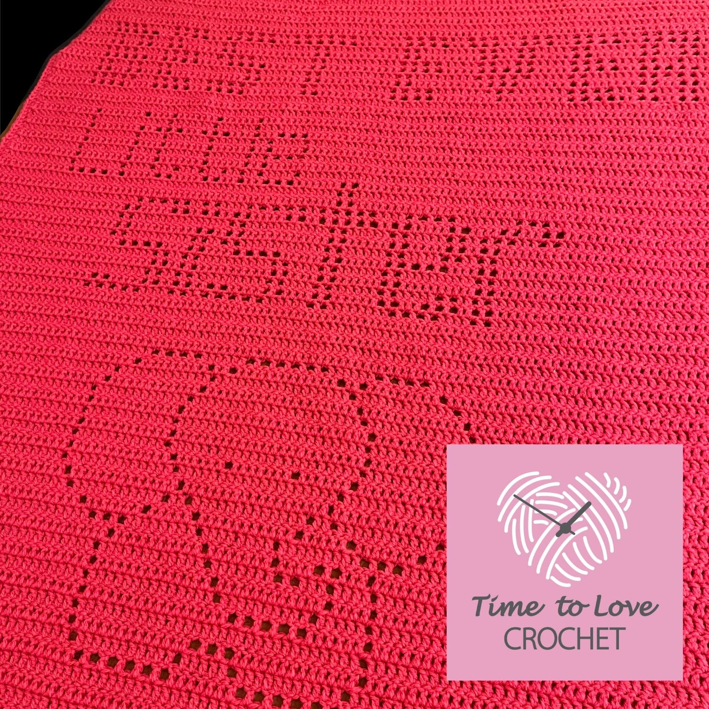 Best Ever Little Sister Blanket Crochet Pattern - Time to Love Crochet