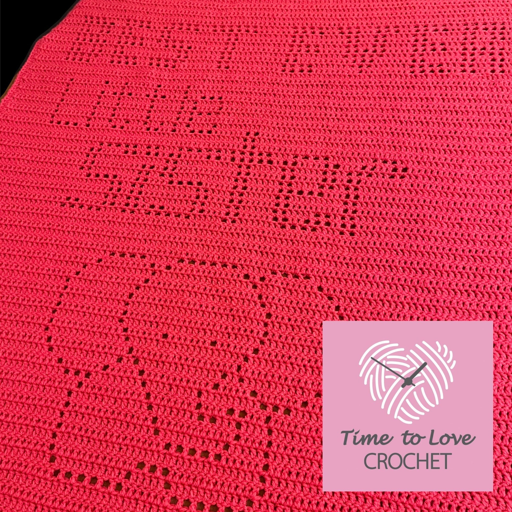 Best Ever Little Sister Blanket Crochet Pattern - Time to Love Crochet