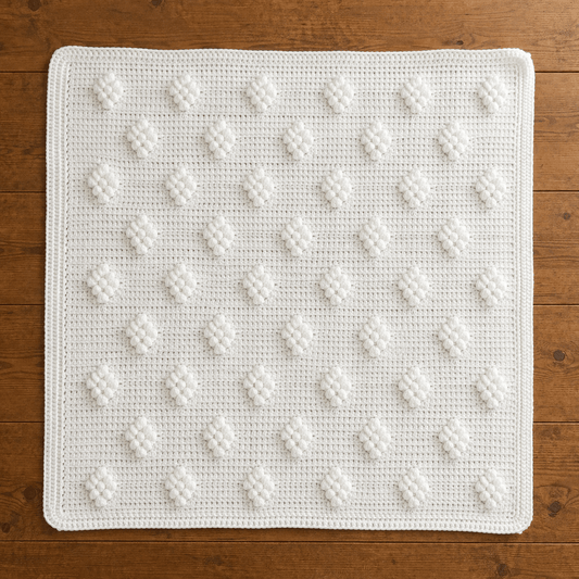 Diamond Bobble Crochet Blanket Pattern - Time to Love Crochet