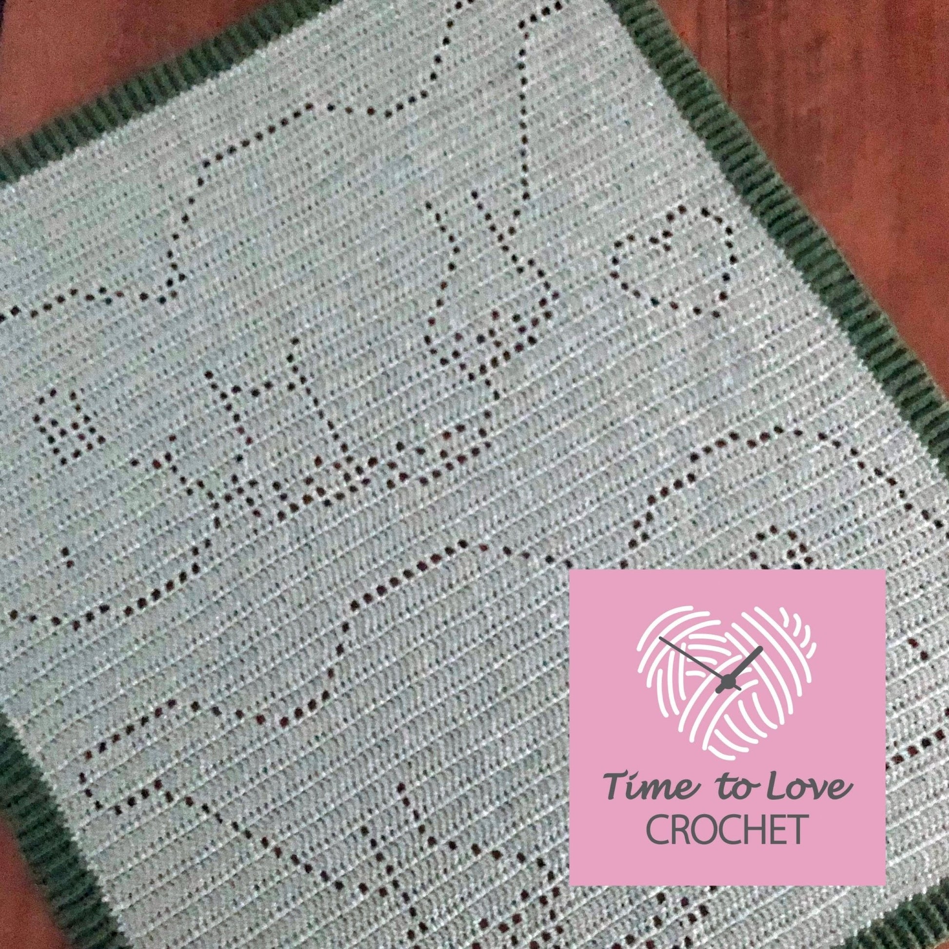 Dinosaur Blanket Crochet Pattern - Time to Love Crochet