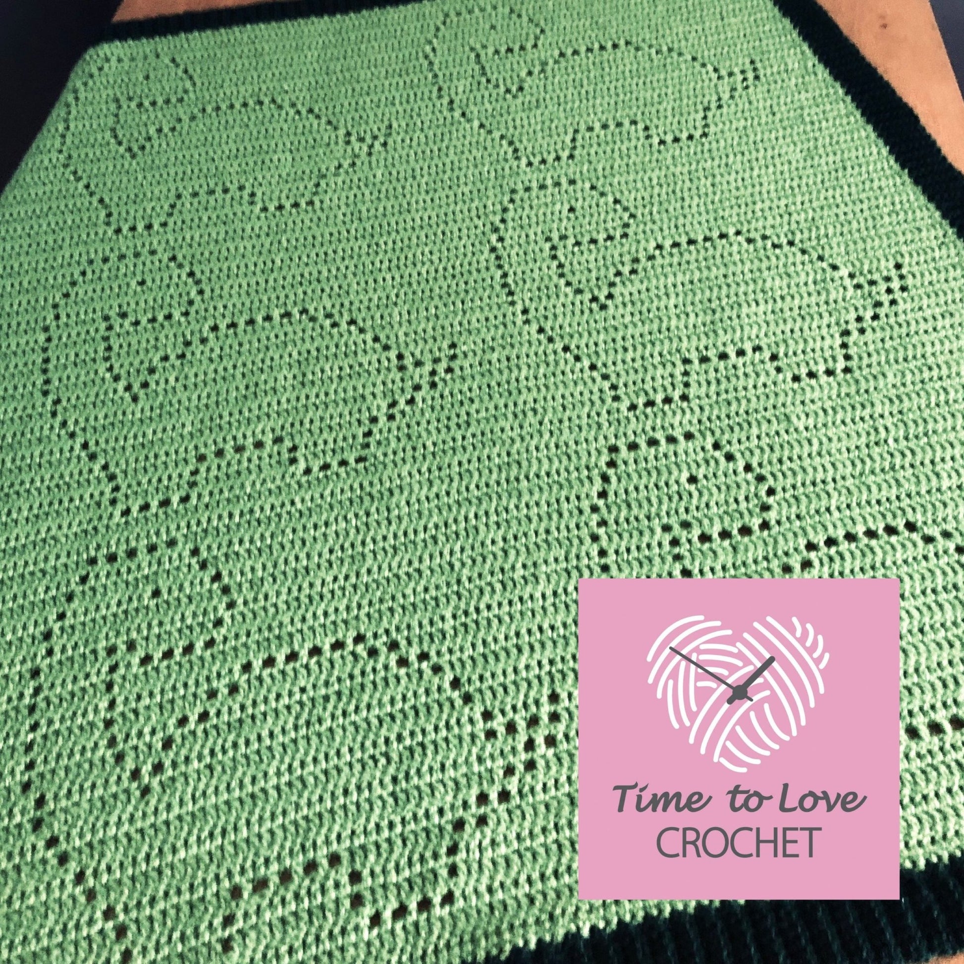 Dinosaur Blanket Crochet Pattern - Time to Love Crochet