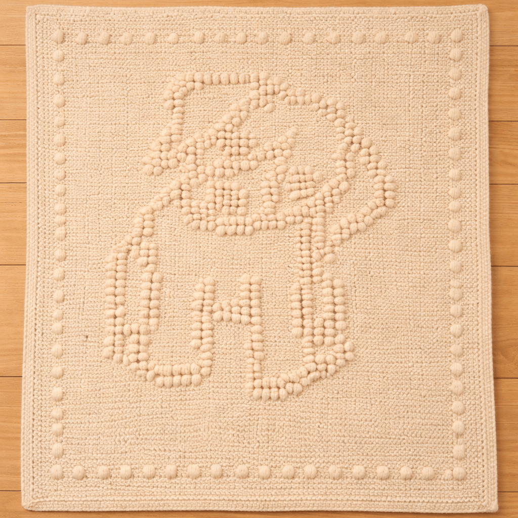 Dog Bobble Crochet Blanket Pattern - Time to Love Crochet