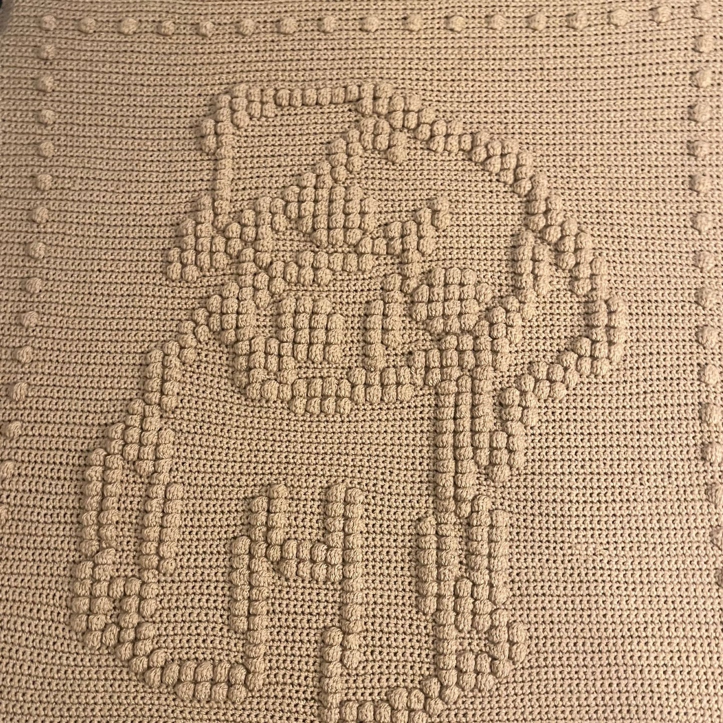 Dog Bobble Crochet Blanket Pattern - Time to Love Crochet