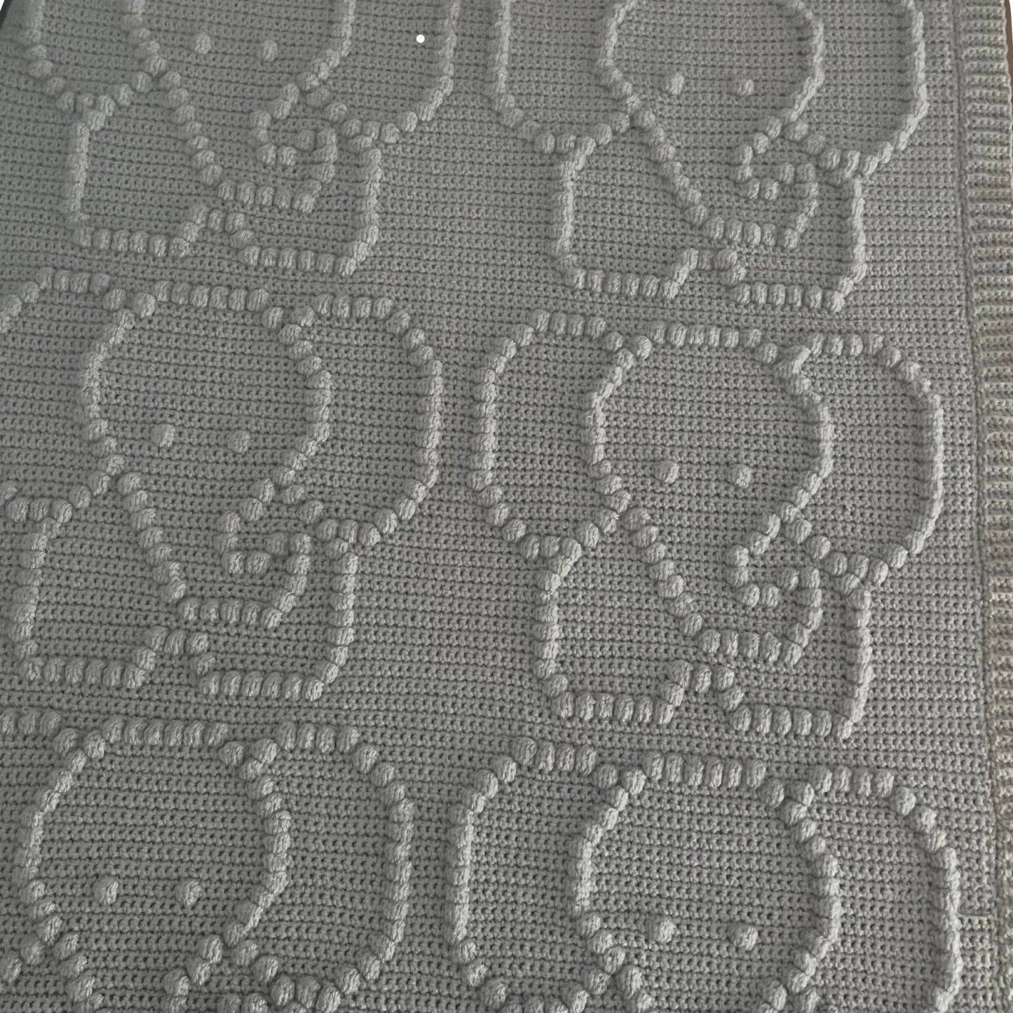 Elephant Bobble Crochet Blanket Pattern - Time to Love Crochet