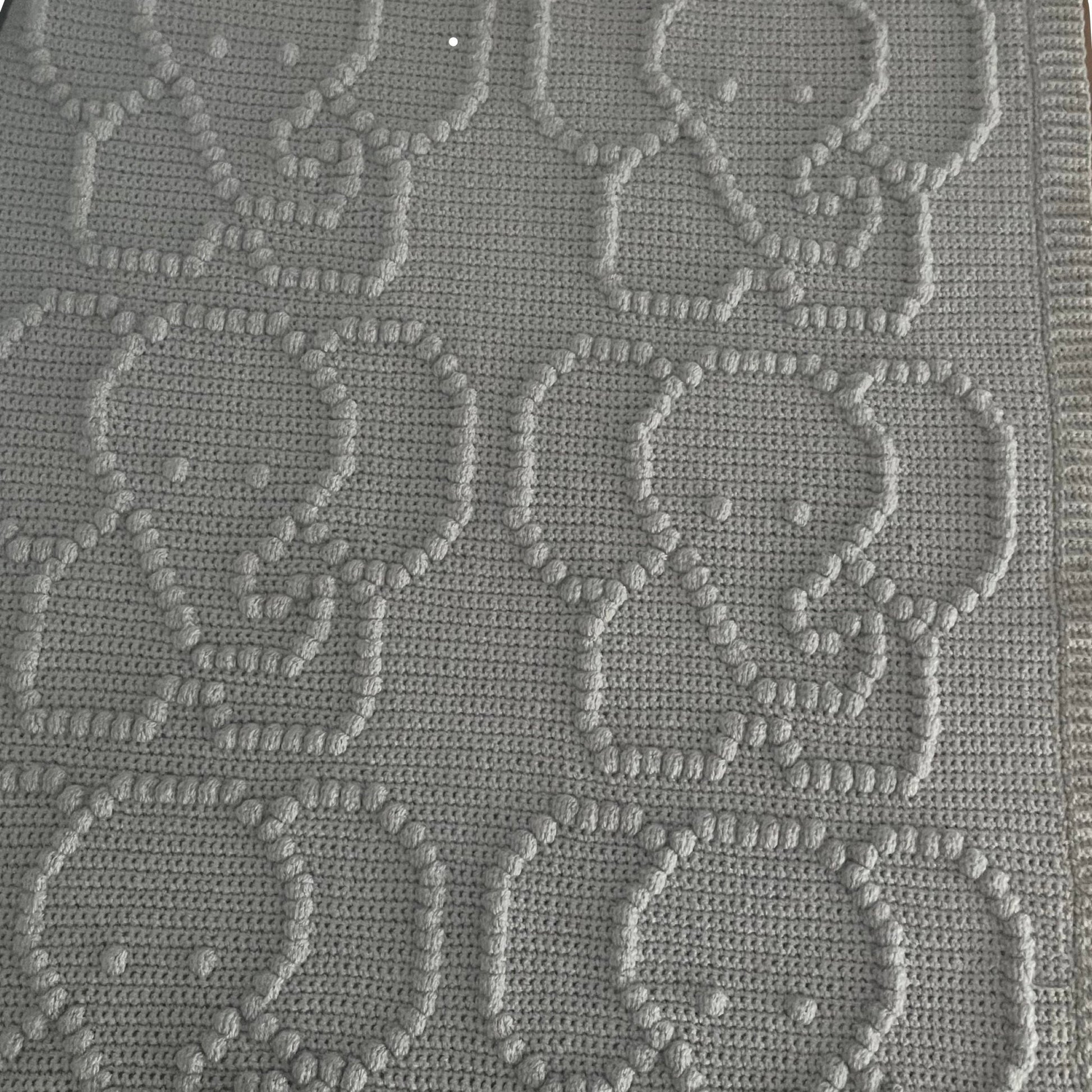 Elephant Bobble Crochet Blanket Pattern - Time to Love Crochet