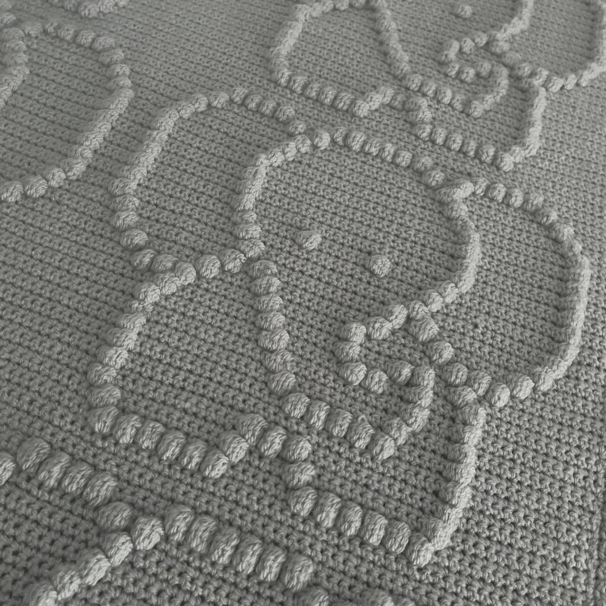 Elephant Bobble Crochet Blanket Pattern - Time to Love Crochet