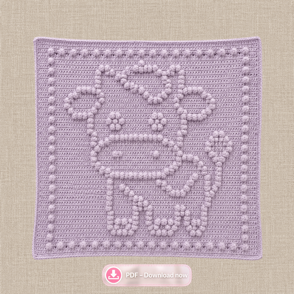 Farm Animals Bobble Blanket Crochet Pattern Bundle PDF - Time to Love Crochet