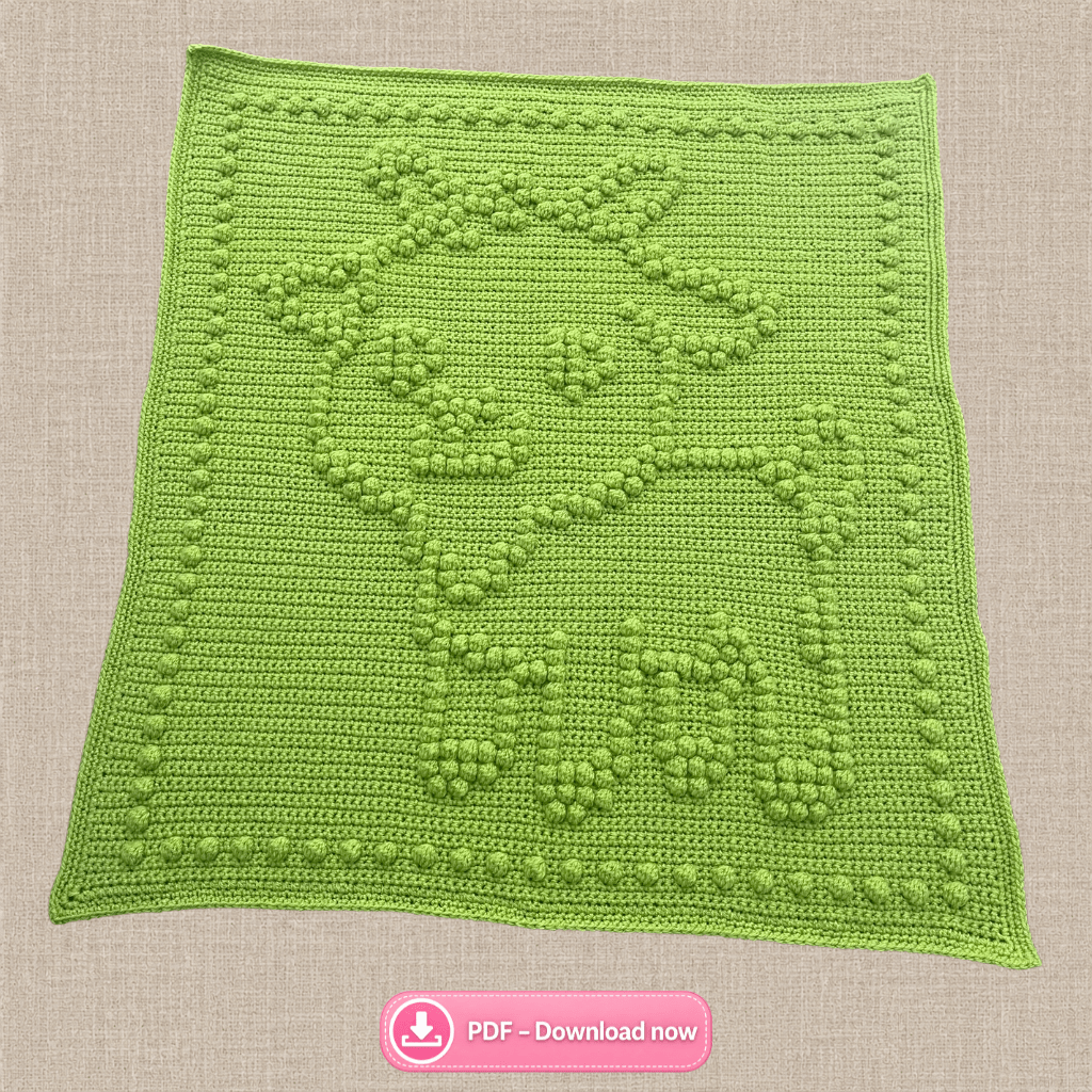 Gerard Goat Bobble Blanket — Crochet Pattern (PDF) - Time to Love Crochet