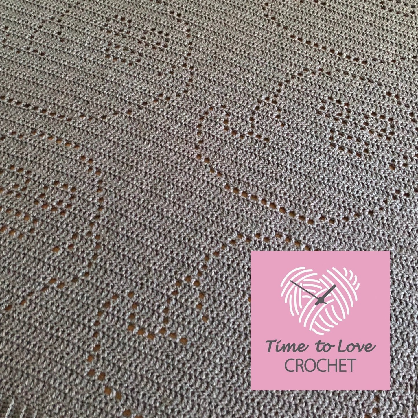 Ghost Blanket Crochet Pattern - Time to Love Crochet