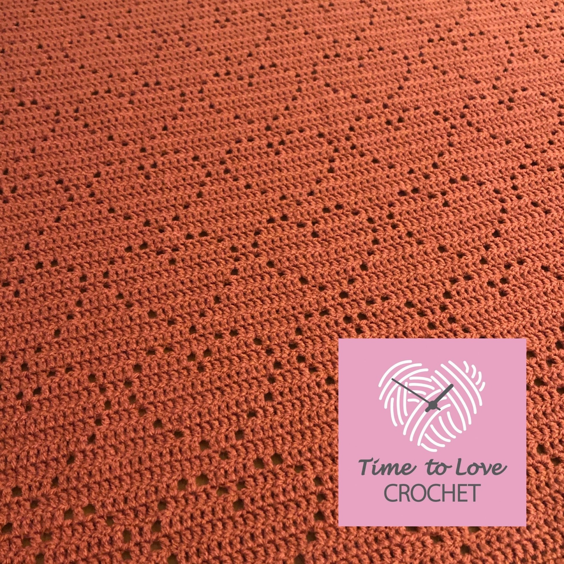 Heart Blanket Crochet Pattern - Time to Love Crochet