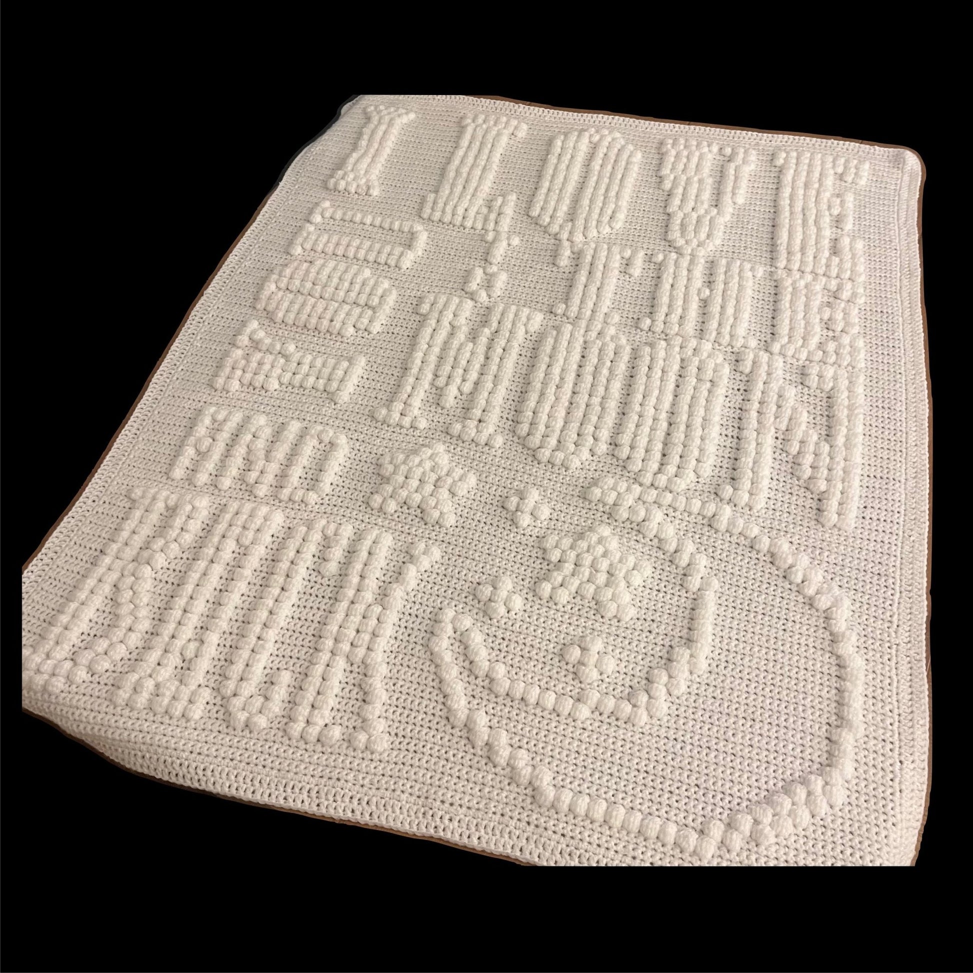 I Love You to the Moon and Back Bobble Crochet Blanket Pattern - Time to Love Crochet