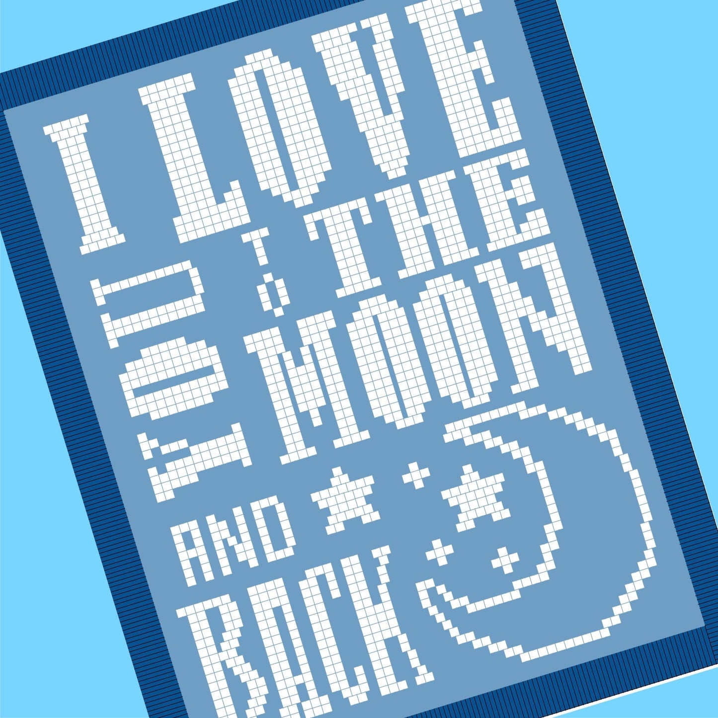 I Love You to the Moon and Back Crochet Pattern - Time to Love Crochet