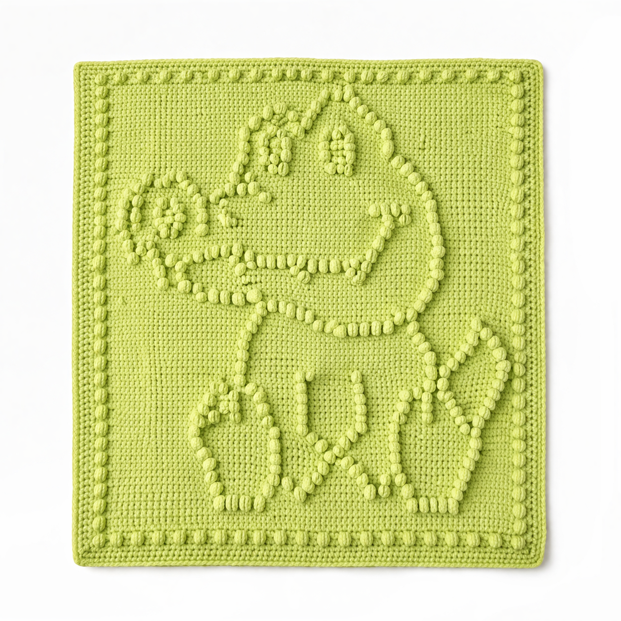 Charlie Crocodile Bobble Crochet Blanket Pattern