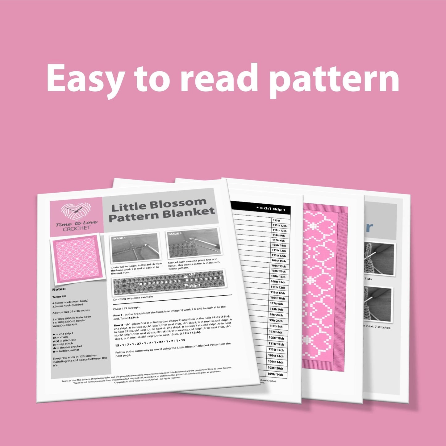 Little Blossom Crochet Pattern - Time to Love Crochet