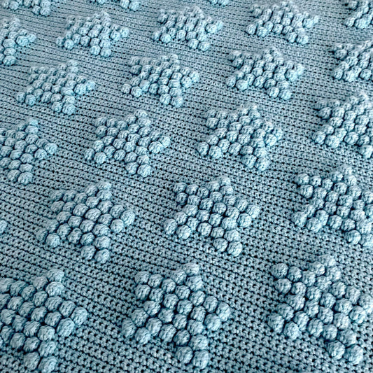 Star Bobble Crochet Blanket Pattern - Time to Love Crochet