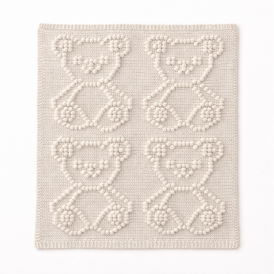Teddy Bear Bobble Crochet Blanket Pattern - Time to Love Crochet