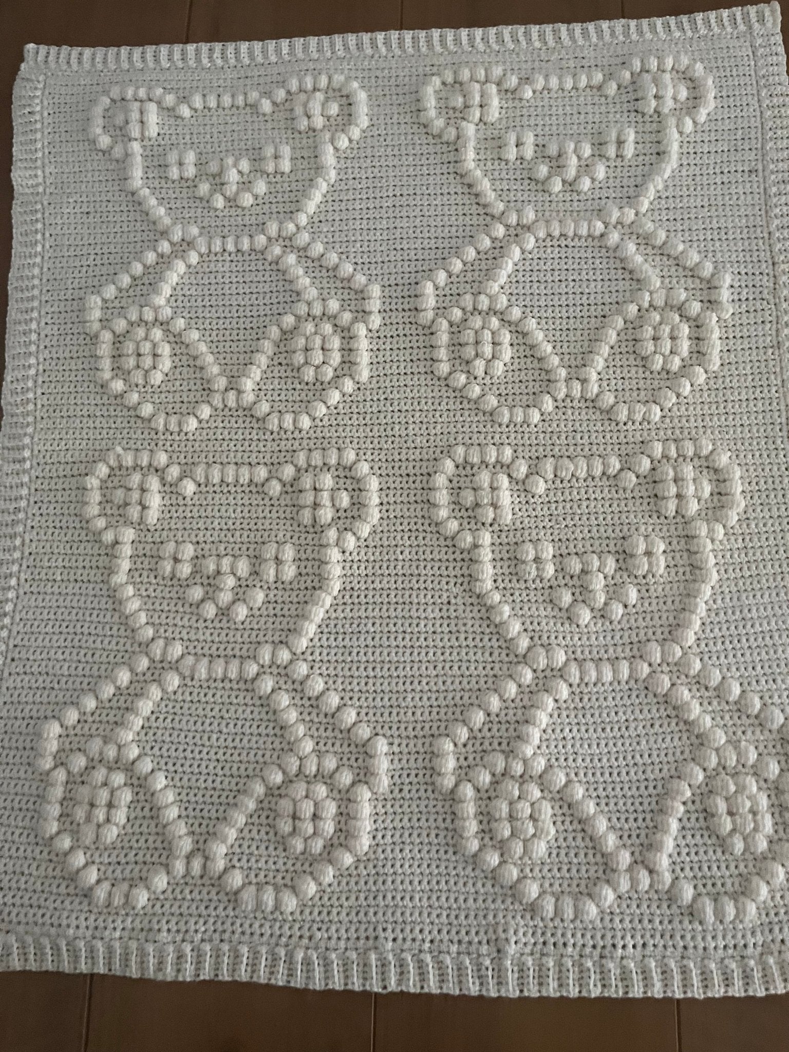 Teddy Bear Bobble Crochet Blanket Pattern - Time to Love Crochet