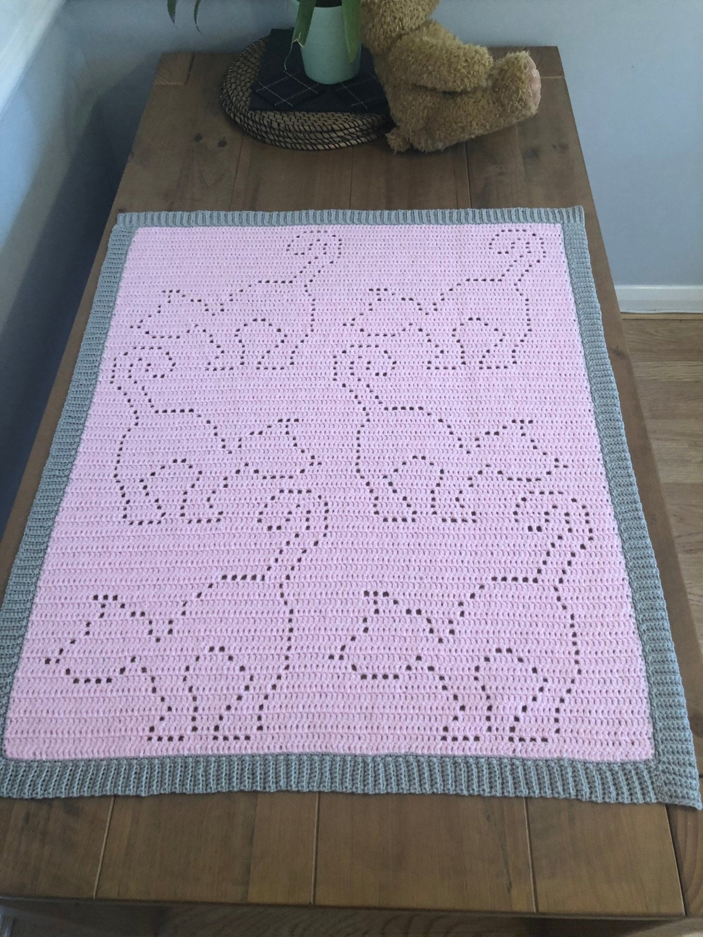 Cat Blanket Crochet Pattern - Time to Love Crochet